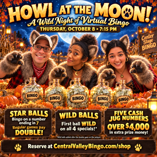 $38 Donation for Virtual Bingo on Thursday, October 8, 2026