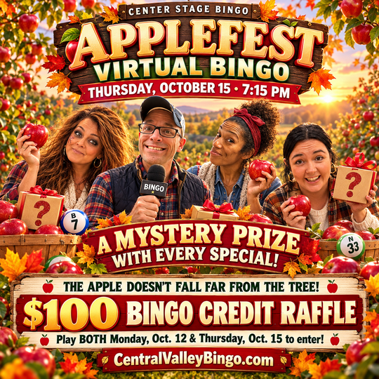 $38 Donation for Virtual Bingo on Thursday, October 15, 2026
