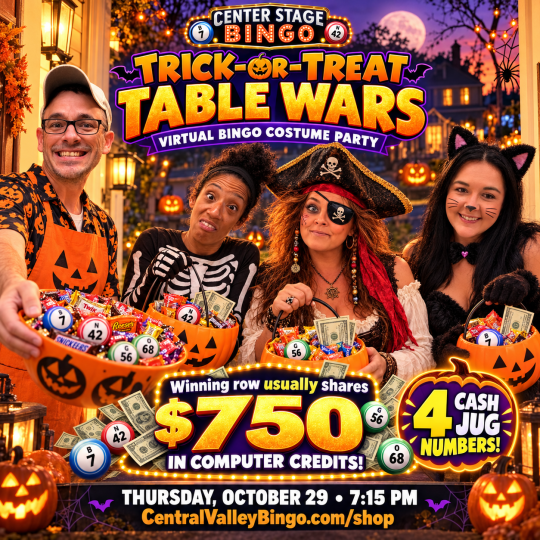 $38 Donation for Virtual Bingo on Thursday, October 29, 2026